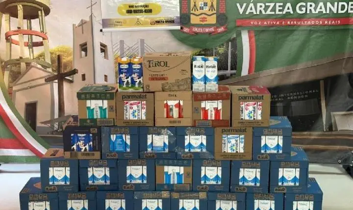 Câmara de Várzea Grande entrega doações da Campanha Doe Leite e reforça compromisso social